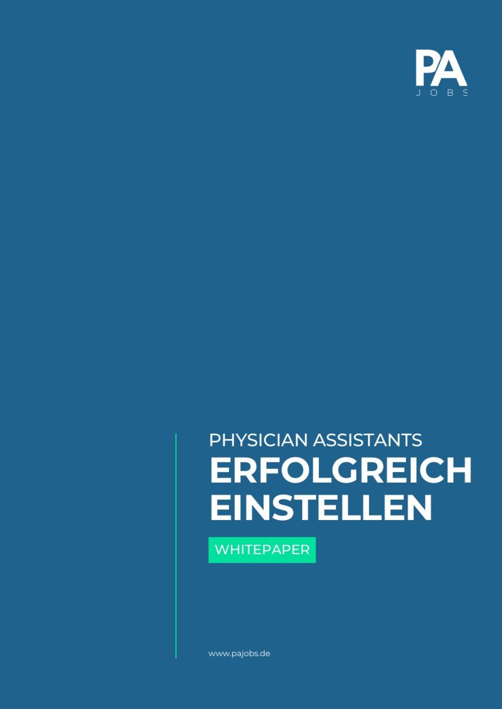 Erste Seite von Whitepaper: Physician Assistants erfolgreich einstellen